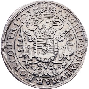 Leopold I., 1/2 Thaler 1703, KB, Kremnitz