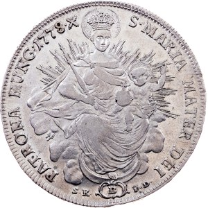 Maria Theresia, 1 Thaler 1778, B/SK.-P.D., Kremnitz