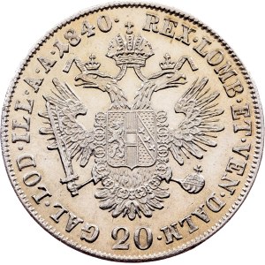 Ferdinand V., 20 Kreuzer 1840, A, Vídeň