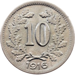 Karel I., 10 Heller 1916, Vídeň