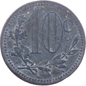 Algeria, 10 Centimes 1917