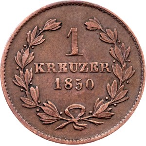 Germany, 1 Kreuzer 1850, Karlsruhe
