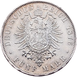 Germany, 5 Mark 1876, D, Munich