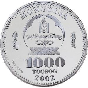 Mongolia, 1000 Togrog 2002