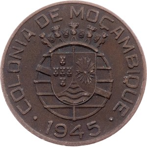 Mozambique, 1 Escudo 1945, Lisbon