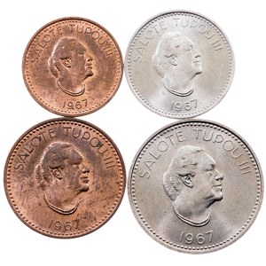 Tonga, 1, 2, 5, 10 Seniti 1967