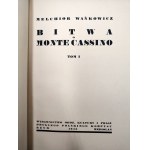 Wańkowicz Melchior - Battle for Monte Cassino, Volume I-III, Rome 1945 - 1947 [ First Edition, II Polish Corps ].