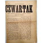 Czwartak - Camp magazine dedicated to the 4th infantry regiment of the Polish Legions, No. 4, Year I, Lublin August 16, 1915 [ Polish Legions ].