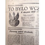 Kurier Literacko - Naukowy - Kraków, August 6, 1934 [ First Cadre Company - Polish Legions ].