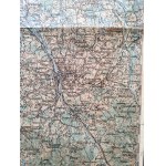 General Map of Central Europe - Troppau - Opava, Těšín Silesia [ Cieszyn Skoczów, Gliwice ], 1915 edition.