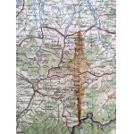 World War II staff map, Bielsko Biała, Zywiec, Cieszyn, Wieliczka, Tatra Mountains, Beskids district ]