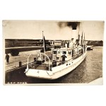 Postcard - O.R.P. MEWA photo by Leonard Durczykiewicz - Gdynia 1937, [ O.R.P. Baltic School Branch stamp ].