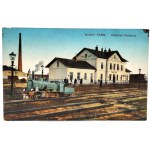 Postcard - New Market - Railway Station, 1914 [ locomotive ].