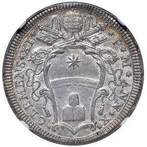 Italian Mints - Rome - Clement XI (1700-1721) Testone an. X - D/ ...