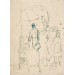Zygmunt Waliszewski, Scena uliczna, lata 30. XX w.