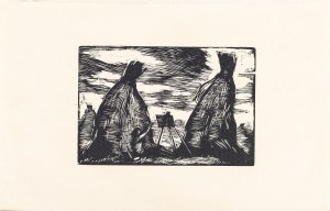 Wojciech Weiss, Aneri malująca pod kopami - pejzażystka, 1926