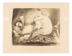 Pablo Picasso, Homme couché et femme assise, 1942