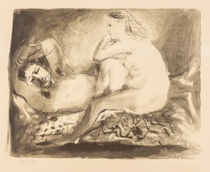 Pablo Picasso, Homme couché et femme assise, 1942