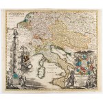 Johann Baptist Homann [Europa - Austria - Italia - Polonia] Tabula Geographica Europae Austriacae Generalis...