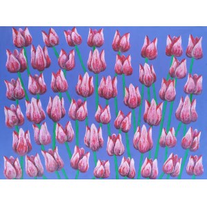 Małgorzata Frącek, Różowe tulipany, 2019