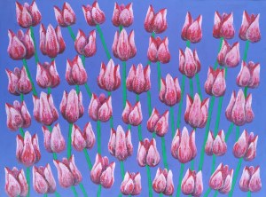 Małgorzata Frącek, Różowe tulipany, 2019