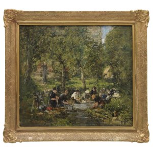 Eugene BOUDIN (1824-1898), Praczki, 1889