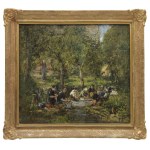 Eugene BOUDIN (1824-1898), Laundresses, 1889