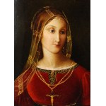 Painter unspecified, 15th/16th century, Woman in maroon dress