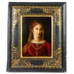 Painter unspecified, 15th/16th century, Woman in maroon dress