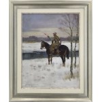 Jerzy KOSSAK (1886-1955), Lancer on horseback, 1934 (?)