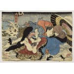 Keisai EISEN (1790-1848), Kochankowie z parasolem