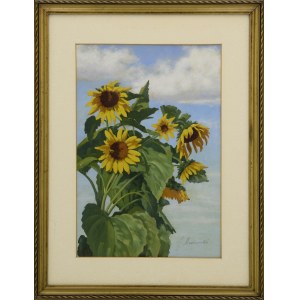 J. MARIAŃSKI, 20th century, Sunflowers