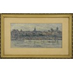 Tadeusz CIEŚLEWSKI (1870-1956) - ojciec, Panorama Warszawy od strony Pragi