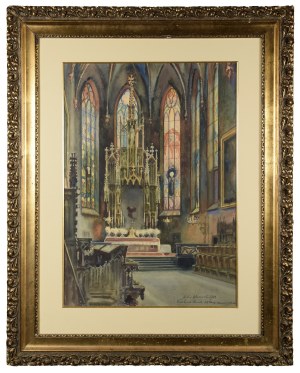 Antoni CHRZANOWSKI (1905-2000), Prezbiterium kościoła Franciszkanów w Krakowie