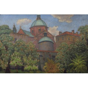 Ludwik LESZKO (1890-1957), Church of St. Peter and Paul in Cracow (from the east), 1943