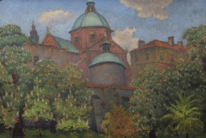 Ludwik LESZKO (1890-1957), Kościół św. Piotra i Pawła w Krakowie (od wschodu), 1943