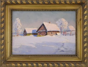 Wiktor KORECKI (1890-1980), W zimowym słońcu