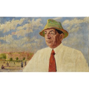 Tadeusz WAŚKOWSKI (1883-1966), Porträt von Leon Wyrwicz vor dem Hintergrund von Lemberg