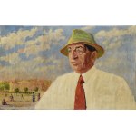Tadeusz WAŚKOWSKI (1883-1966), Portret Leona Wyrwicza na tle Lwowa