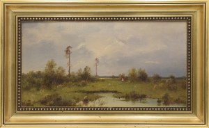 Karol HEIMROTH (1860-1930), Dziewczynka na mokradłach