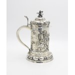 Mug with battle scene