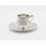 Peter Carl FABERGÉ (1846-1920), Cup with saucer