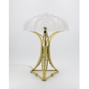 MULLER FRERES wytwórnia szkła artystycznego (czynna 1895-1952) , Lampa elektryczna