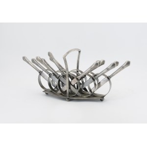 BERNDORFER Metallwarenfabrik - Arthur Krupp (attivo 1844-1989), Set di 12 coltelli su telaio