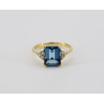 Ring with topaz