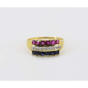 Anello con rubini