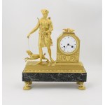 COMPANY LEFEVRE - successors of the watchmaking company de DE BELLE a PARIS, Clock with figure of Diana (Artemis)