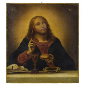 Ikona - Jezus Chrystus Eucharystyczny „Chrystus z chlebem i winem”