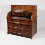 Cylindrical secretary in the style of Louis Philippe