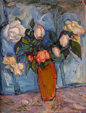 Maksymilian Stratanowski (1913-1987), Kwiaty w wazonie,